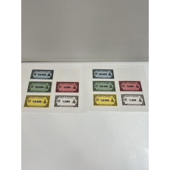 Vintage VTG Rare 1978 Peanuts to President Board Game Missing Money - Picture 12 of 16